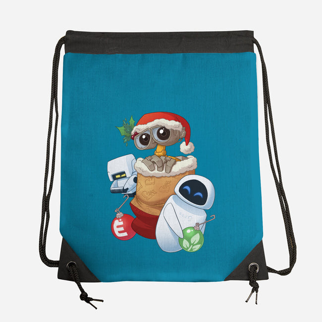 Stocking Stuffer Robot Friends-None-Drawstring-Bag-DoOomcat
