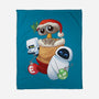 Stocking Stuffer Robot Friends-None-Fleece-Blanket-DoOomcat