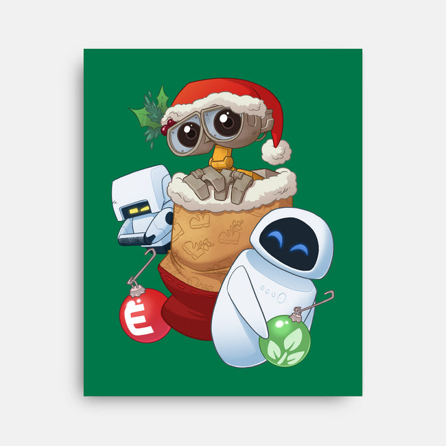 Stocking Stuffer Robot Friends-None-Stretched-Canvas-DoOomcat
