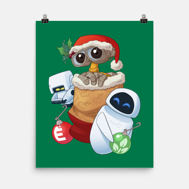 Stocking Stuffer Robot Friends-None-Matte-Poster-DoOomcat