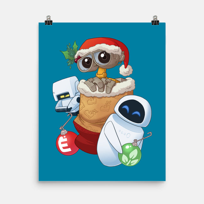 Stocking Stuffer Robot Friends-None-Matte-Poster-DoOomcat