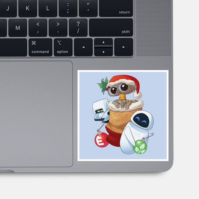 Stocking Stuffer Robot Friends-None-Glossy-Sticker-DoOomcat