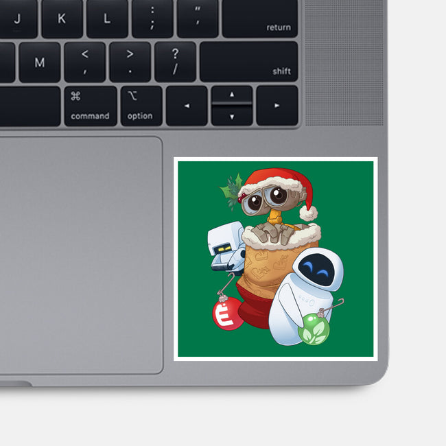 Stocking Stuffer Robot Friends-None-Glossy-Sticker-DoOomcat