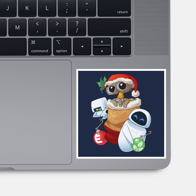 Stocking Stuffer Robot Friends-None-Glossy-Sticker-DoOomcat