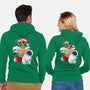 Stocking Stuffer Robot Friends-Unisex-Zip-Up-Sweatshirt-DoOomcat