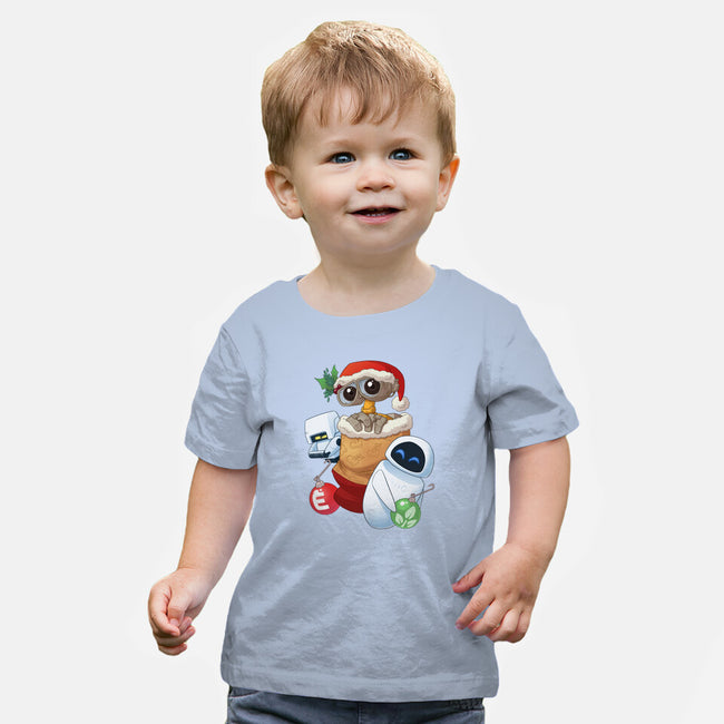 Stocking Stuffer Robot Friends-Baby-Basic-Tee-DoOomcat