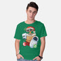 Stocking Stuffer Robot Friends-Mens-Basic-Tee-DoOomcat