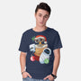 Stocking Stuffer Robot Friends-Mens-Basic-Tee-DoOomcat