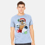 Stocking Stuffer Robot Friends-Mens-Heavyweight-Tee-DoOomcat