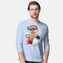Stocking Stuffer Robot Friends-Mens-Long Sleeved-Tee-DoOomcat