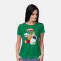 Stocking Stuffer Robot Friends-Womens-Basic-Tee-DoOomcat