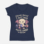 Alotl Coffee-Womens-V-Neck-Tee-koalastudio