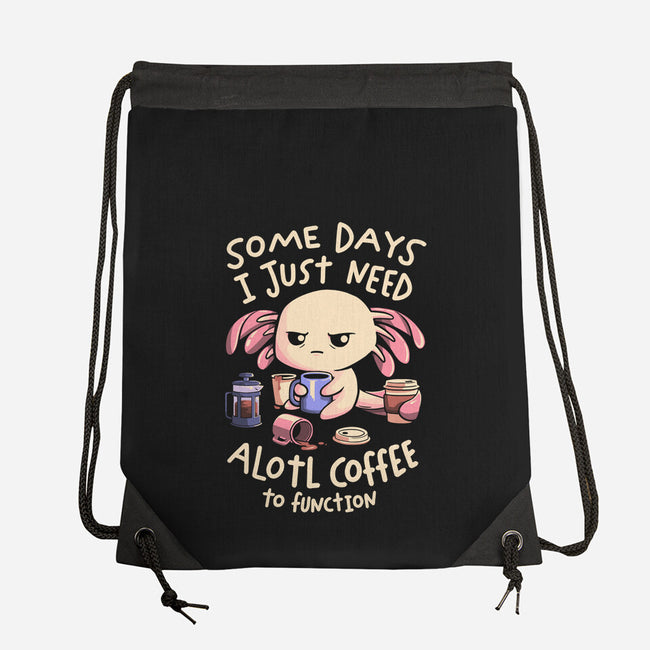 Alotl Coffee-None-Drawstring-Bag-koalastudio
