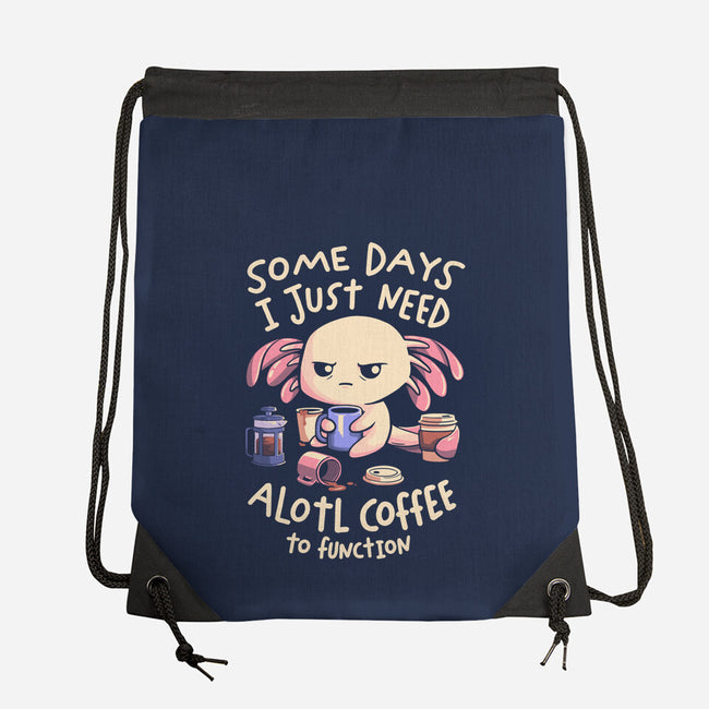 Alotl Coffee-None-Drawstring-Bag-koalastudio