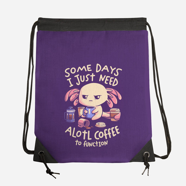 Alotl Coffee-None-Drawstring-Bag-koalastudio