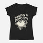 Adulting Is Exhausting-Womens-V-Neck-Tee-koalastudio