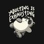 Adulting Is Exhausting-Youth-Crew Neck-Sweatshirt-koalastudio