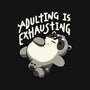 Adulting Is Exhausting-Unisex-Kitchen-Apron-koalastudio