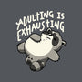 Adulting Is Exhausting-Womens-Basic-Tee-koalastudio