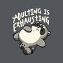 Adulting Is Exhausting-None-Adjustable Tote-Bag-koalastudio