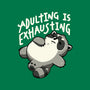 Adulting Is Exhausting-None-Adjustable Tote-Bag-koalastudio