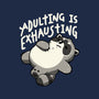 Adulting Is Exhausting-None-Polyester-Shower Curtain-koalastudio