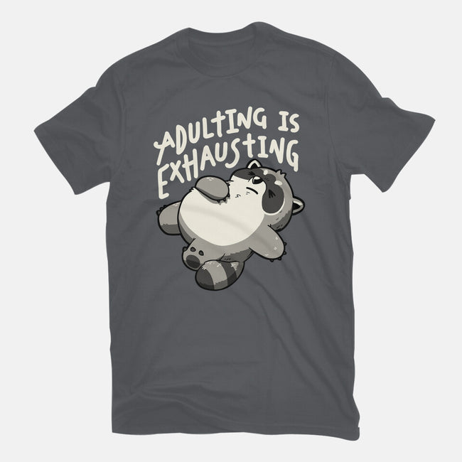 Adulting Is Exhausting-Womens-Fitted-Tee-koalastudio