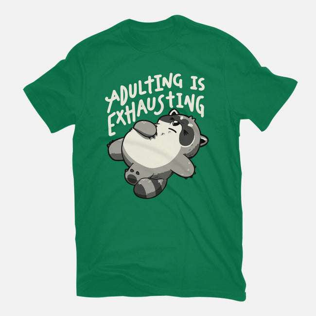 Adulting Is Exhausting-Unisex-Basic-Tee-koalastudio