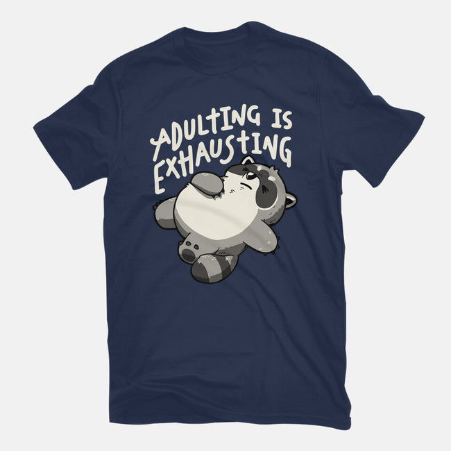 Adulting Is Exhausting-Womens-Fitted-Tee-koalastudio