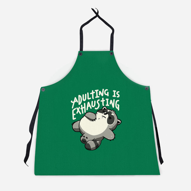 Adulting Is Exhausting-Unisex-Kitchen-Apron-koalastudio