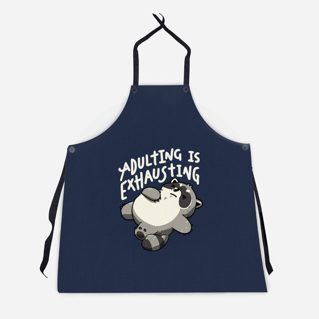 Adulting Is Exhausting-Unisex-Kitchen-Apron-koalastudio