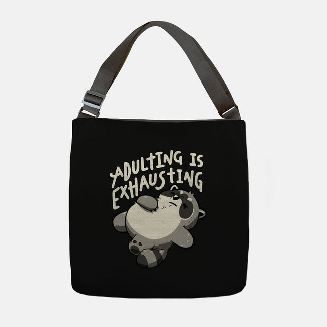 Adulting Is Exhausting-None-Adjustable Tote-Bag-koalastudio