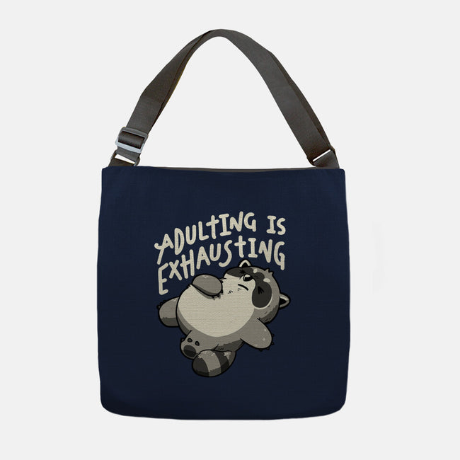 Adulting Is Exhausting-None-Adjustable Tote-Bag-koalastudio