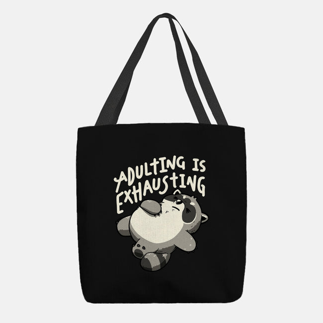 Adulting Is Exhausting-None-Basic Tote-Bag-koalastudio