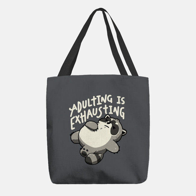 Adulting Is Exhausting-None-Basic Tote-Bag-koalastudio