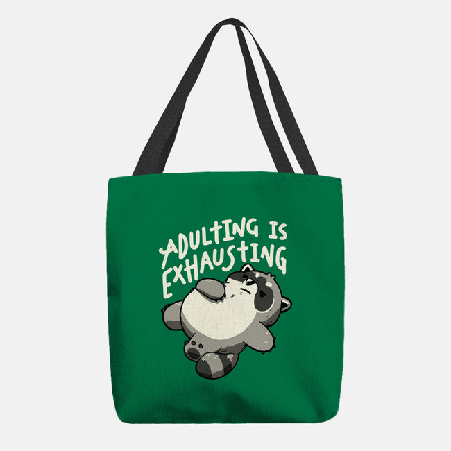 Adulting Is Exhausting-None-Basic Tote-Bag-koalastudio