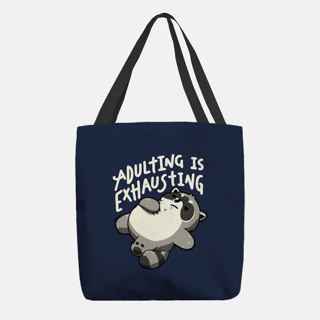Adulting Is Exhausting-None-Basic Tote-Bag-koalastudio