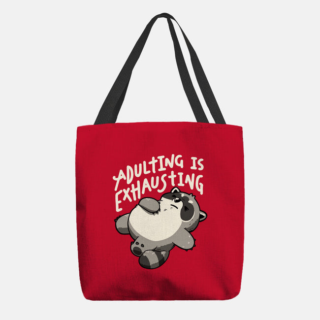Adulting Is Exhausting-None-Basic Tote-Bag-koalastudio