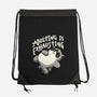 Adulting Is Exhausting-None-Drawstring-Bag-koalastudio