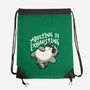 Adulting Is Exhausting-None-Drawstring-Bag-koalastudio