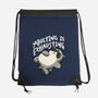 Adulting Is Exhausting-None-Drawstring-Bag-koalastudio