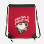 Adulting Is Exhausting-None-Drawstring-Bag-koalastudio