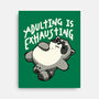 Adulting Is Exhausting-None-Stretched-Canvas-koalastudio