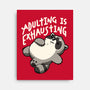 Adulting Is Exhausting-None-Stretched-Canvas-koalastudio