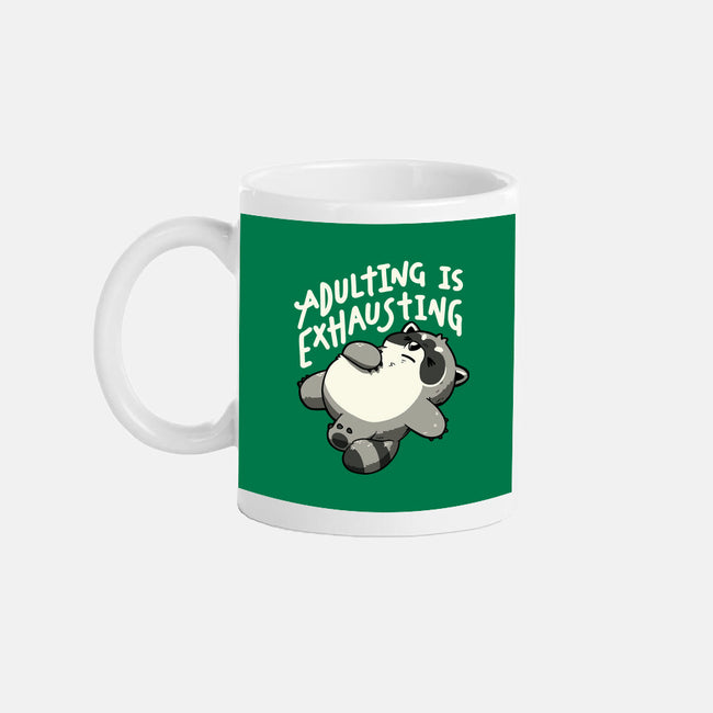 Adulting Is Exhausting-None-Mug-Drinkware-koalastudio