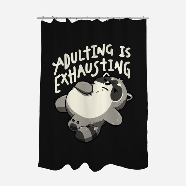 Adulting Is Exhausting-None-Polyester-Shower Curtain-koalastudio