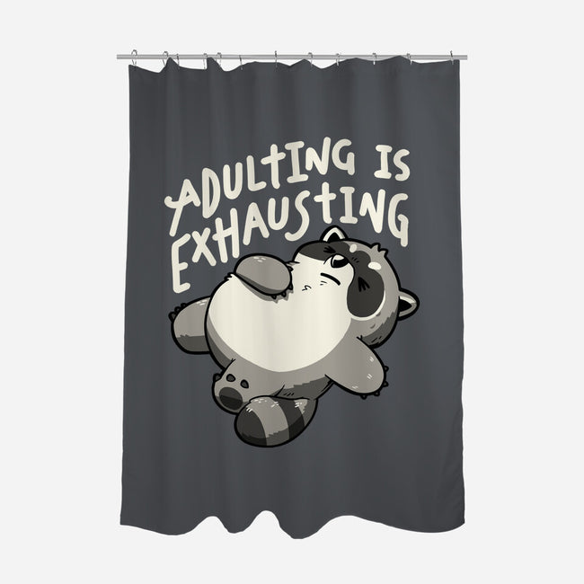 Adulting Is Exhausting-None-Polyester-Shower Curtain-koalastudio