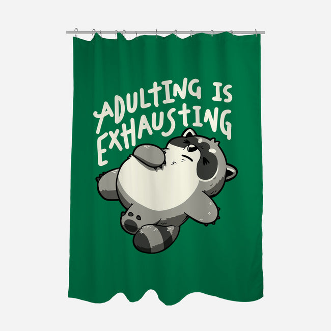 Adulting Is Exhausting-None-Polyester-Shower Curtain-koalastudio
