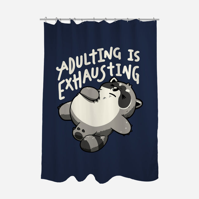 Adulting Is Exhausting-None-Polyester-Shower Curtain-koalastudio