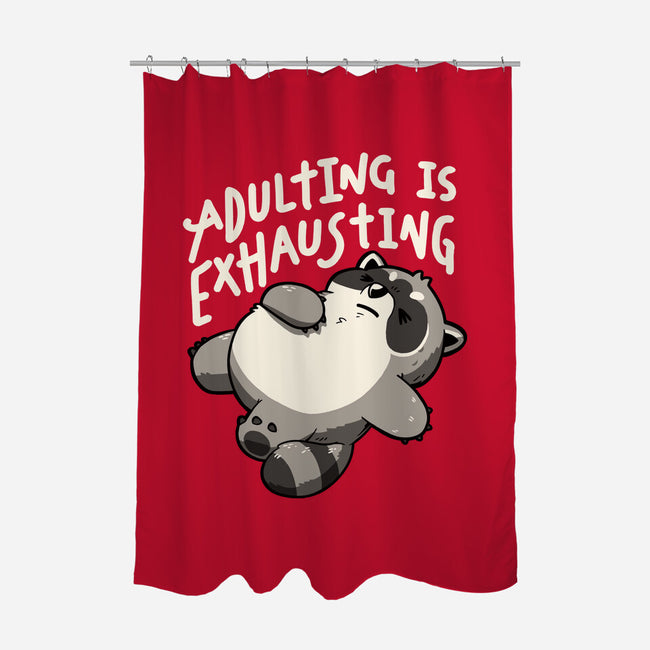 Adulting Is Exhausting-None-Polyester-Shower Curtain-koalastudio